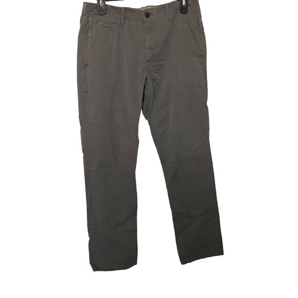 GAP LIVED-IN STRAIGHT LEG KHAKI PANTS, MENS, W32/L30, KHAKI GREY, MID RISE - Picture 1 of 11